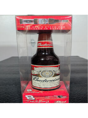 This is a 2002 Dale Earnhardt Jr. #8 Budweiser NASCAR 1:64 scale diecast car pac